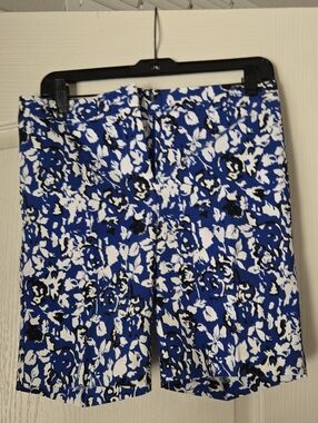 Mario Serrani Blue Floral Shorts